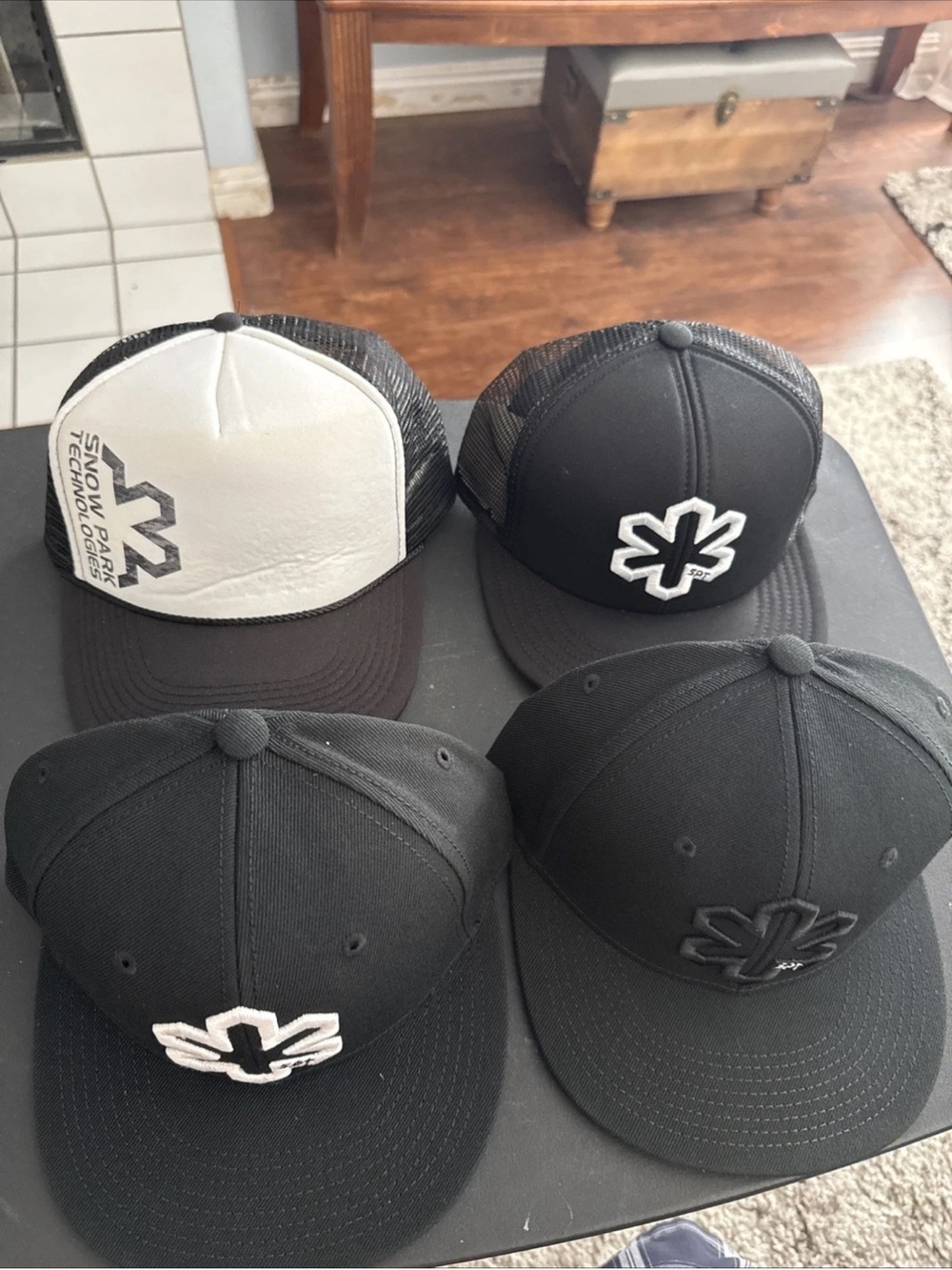 Brand New 4 Hat Bundle, All SnapBack, 2 Truckers Hats, 2 Solid Black - Picture 11 of 13